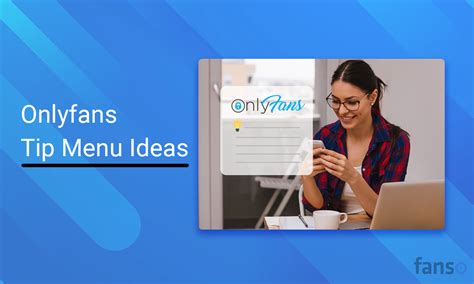 tip menu ideas|OnlyFans Tip Menu Ideas With Examples 